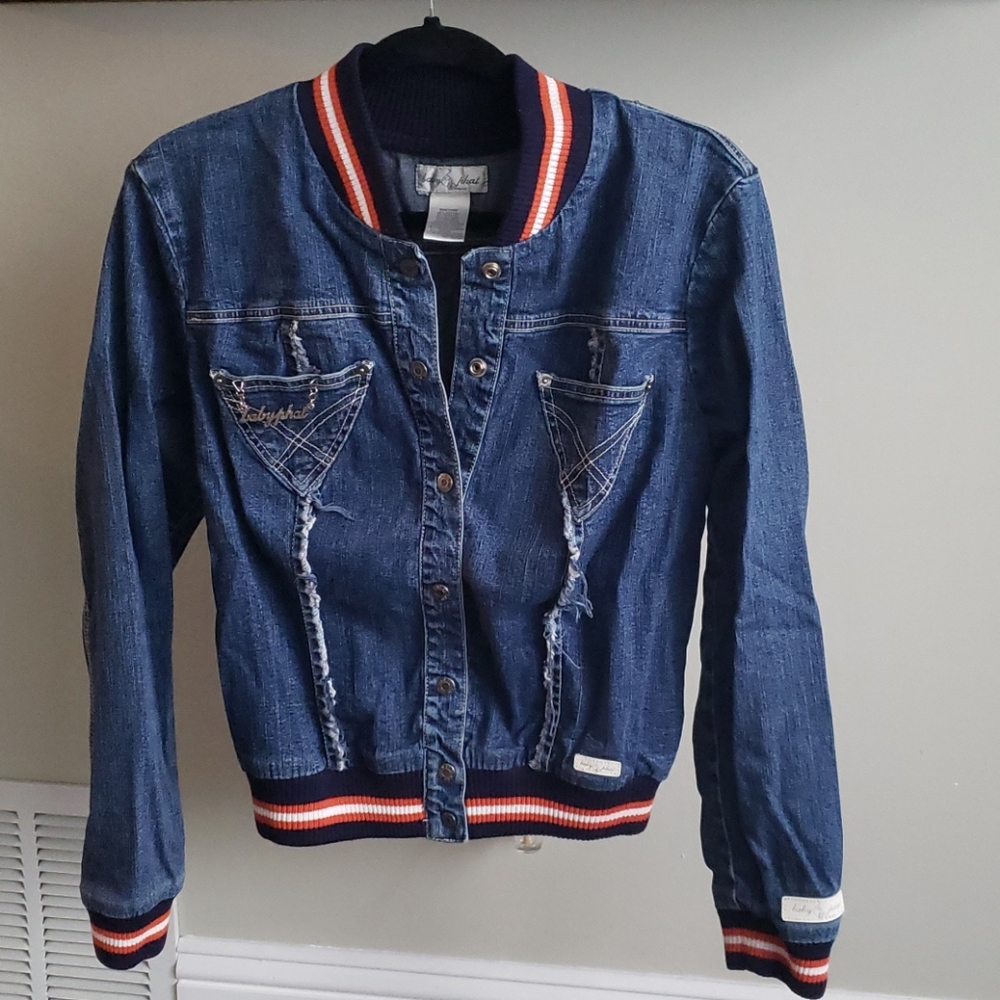 🥀 Vintage Baby Phat Jean bomber jacket